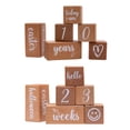 thumbnail image 3 of 6 Pieces/Set Wood Baby Milestone Block Stylish Cute Printing Replacement Month Birthday Photography Prop Toy Accessories in Box, 3 of 8