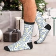 thumbnail image 7 of Vsdgher Tennis Rackets And Balls Unisex Crew Socks Lightweight Breathable Ventilation Ankle Socks, Mid-calf socks for Daily, 7 of 7
