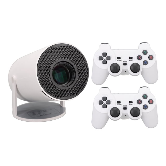 Projector 4K Projector Portable Projector for Android 11 1GB 8GB 5G BT5.0 Indoor Outdoor Projector with 2 Gamepad Automatic Trapezoid Correction