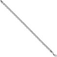 thumbnail image 2 of 14K White Gold 7.5In 5Mm Polished Fancy Rolo Link Bracelet(Length 7.5) - Jbsp, 2 of 5