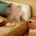 thumbnail image 7 of ToyKingdee Christmas Pillows Gingerbread House Design with Plush Faux Rabbit Fur Roof - Cozy Holiday Cushion for Bed & Couch Throw Pillow, 7 of 7