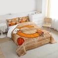 thumbnail image 3 of Homewish Boys Sport Basketball Full Size Comforter Sets, Initial C Letter Bedding Comforter Set, Chic Stripes Abstract Reversible Bedding Sets, Super Cozy Room Decor, 3 Pieces, 3 of 8