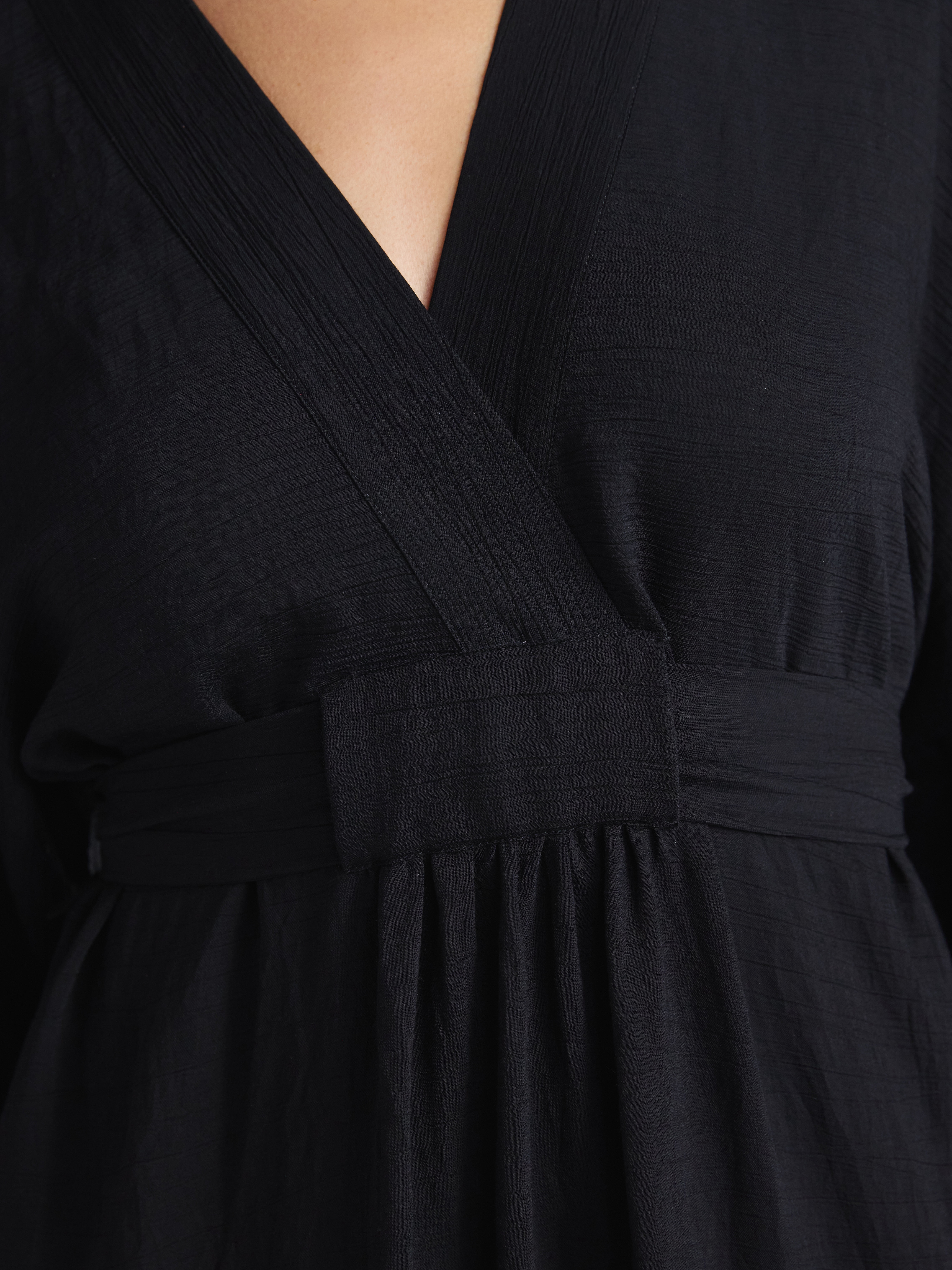 Sofia by Sofia Vergara Women's Tie Back Dress with Wide Sleeves, Mid Calf Length, Sizes XS-4X