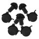 thumbnail image 3 of 4pcs Swivel Caster Wheels Replacement Furniture Casters Black Locking Casters For Baby Stroller Plastic Swivel Wheels For Furniture Office Chair Table, 3 of 4