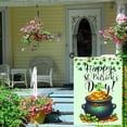 thumbnail image 6 of St Patricks Day Shamrocks Garden Flag 12x18 Inch Double Sided for Outdoor Pot of Gold & Coins Small Green Clovers Lucky Holiday Yard Decoration (St.Patricks01, GardenSize12x18''''), 6 of 6