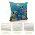 thumbnail image 4 of Nawypu  Ocean Pillow Case by Colorful Fishes Seaworld Square Cushion Cover Standard Pillowcase for Men Women Home Decorative Sofa Armchair Bedroom Livingroom, 4 of 5