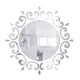 thumbnail image 1 of Pegatinas de pared de espejo de lámpara de cristal 3D extraíble DIY papel tapiz de acrílico calcomanías de decoración de habitación en casa sidaley JJ21047-01, 1 of 6