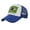 Blue, variant on Unisex National Baseball Cap For Outdoor Sun And Group Activities Visor Breathable Mesh Design Red One Size