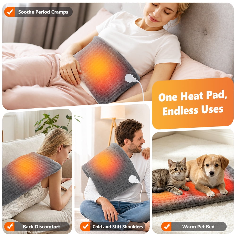 Hwallkare Electric Heating Pad for Back, Flannel Heat Pad – picture 9