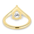 thumbnail image 6 of ESTE ORIGIN 2.20Ct Lab Diamond Pear Solitaire Ring with Curved Band in 14K Yellow Gold for Women's, 6 of 8