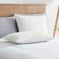 thumbnail image 6 of Nestl Boho 3 Piece Duvet Cover Set, Tufted Embroidery Double Brushed Duvet Cover with Button Closure with 2 Pillow Shams, Twin (68"x90") - White, 6 of 8