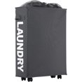 thumbnail image 1 of Laundry basket on wheels, foldable , Fabric, beige, Slim-Deep space gray, 1 of 4