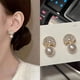 thumbnail image 2 of Pearl Earrings for Women Pearl Hoop Earrings Pearl Dangle Earrings Crystal Drop Earrings Wedding Party Prom Jewelry Gifts, 2 of 5
