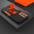 thumbnail image 2 of Dteck Samsung Galaxy A13 5G Case Built in Kickstand Dual Layer Hybrid Rugged Case Compatible with Magnetic Car Mount, Heavy Duty Shockproof Cover for Galaxy A13 5G,Black+Orange, 2 of 7