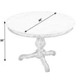 thumbnail image 7 of Danielle 44" Round Pedestal Marble top Dining Table in Gray and White  5644329, 7 of 7