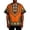 Orange@GC@, variant on CONZONE Men's T-Shirts Short Sleeve T Shirts for Men Casual Crew Neck Retro African Print Lightweight Tees Soft Cozy Athletic Tops