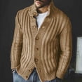 thumbnail image 2 of Cardigan Tricoté Automne Hiver pour Hommes, Manches Longues, Veste à Col, Mode Chaude, Boutonnée, Décontractée, Confortable, Élégante, 2 of 7