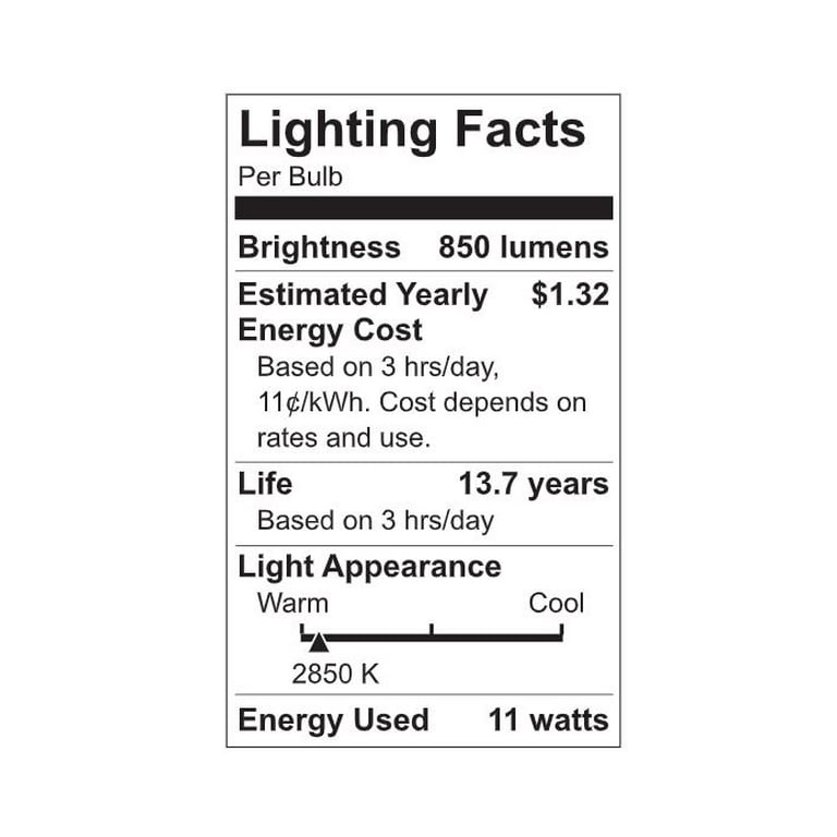 GE Bombillas LED regulables, A21 de uso general (bombillas LED de repuesto  de 75 vatios), 1100 lúmenes, bombillas de base media, luz diurna, paquete