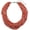 orange, variant on Multiple Strand Handmade Beaded 16" Statement Collar Necklace for Women