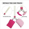 thumbnail image 4 of Cartera Pulsera Mini Con Alrededor Monedero Desmontable Sólido Bolso Pequeño, 4 of 9