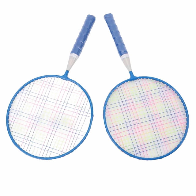 Kids Badminton Racket Set Lightweight Easy Grip Badminton Racquets for School Outdoor Backyard Games