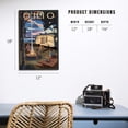 thumbnail image 5 of Ohio, Retro Camper and Lake Birch Wood Wall Sign (12x18 Rustic Home Decor, Ready to Hang Art), 5 of 5