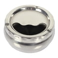 thumbnail image 2 of Cenicero giratorio de prensa de acero inoxidable Cenicero de metal portátil, ligero 12 cm de diámetro, 2 of 7