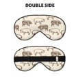 thumbnail image 2 of Cauagu Vintage Farm Pigs Print Sleep Eye Mask, Blindfold Eye Sleep Shade Cover with Elastic Strap/Headband Eye Cover Eyeshade for Night Sleeping/Travel Nap, 2 of 7