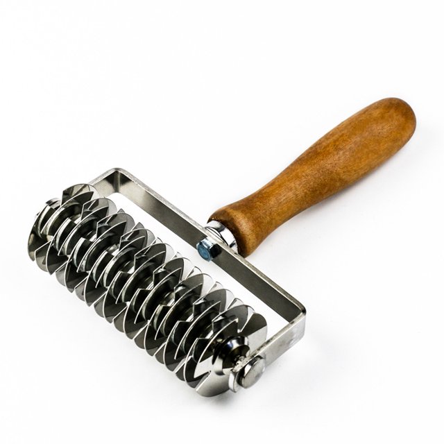RV Herramientas para hornear de acero inoxidable, mango de madera, rodillo para pizza, cuchillo, parrilla para aperitivos, cuchillo para filete de pizza Rojo Verde