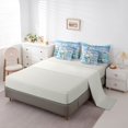 thumbnail image 3 of jejeloiu Life Is Better Print 7-Piece Twin Bedding Sets Kids,Ocean Coral Starfish Bedding Comforter Set,Reversible, 3 of 7