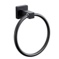 thumbnail image 1 of Toallero negro mate, toallero moderno para pared de baño, toallero de baño de aluminio sin perforaciones, toallero para baño, toallero de pared para baño, 1 of 3