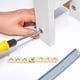 thumbnail image 3 of ColoMX 2 pares de bisagras de pivote para puertas, bisagras resistentes, bisagras de puertas ocultas, bisagras de pivote de cobre para puertas de madera, estantería, armarios con puertas secretas, 3 of 7