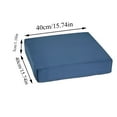 thumbnail image 3 of Anuirheih Outdoor Deep Seat Cushions 16x16x2'', Extra Thick Foam Chair Cushion Floor Cushions Fills, Foam and Pillow Forms(Navy), 3 of 8