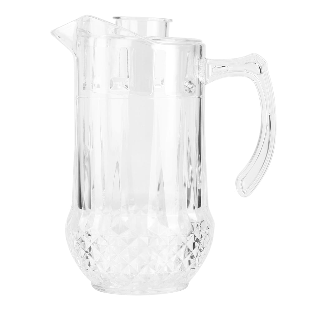 1300ml Acrylic Cold Water Kettle / Beer Pot - Clear Duckbill Jug With Lid, 4.7x3.9x7.9 Inch For Bar, KTV, Home