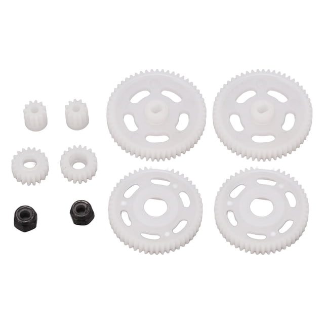 Juego de engranajes de piñón de Motor RC, ligero, blanco, para vehículo modelo de Control remoto Axial SCX24 1/24 YUNYI BRAND Deportes