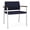 Open House Navy, variant on Avon Reception Waiting Oversize Chair UPH Seat Back / Silver Steel / Blue