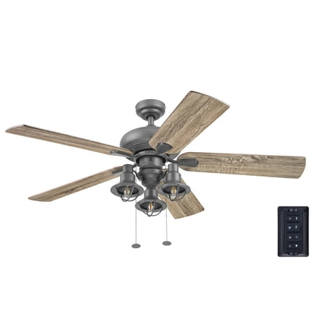 

REIBE Piercy Bronze Indoor LED Ceiling Fan with Remote