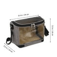 thumbnail image 2 of MIPCASE Grey Transparent Parrot Carrier with Adjustable Shoulder Strap for Travel and Outdoor Use, Bird Travel Cage, 2 of 6