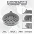thumbnail image 3 of 4TSL Car Cup Holder Coaster, Silicone Cup Holder Insert, Universal Non-Slip Cup Holders, Car Accessories Interior for Women and Man 4 Pack (Gray）, 3 of 6