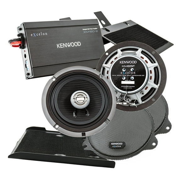 Kenwood P-HD1F Front Amplified Speaker Package for 2014-Up Select HD Motorycles