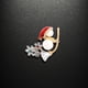 thumbnail image 5 of Broche de Navidad Cervatillo Muñeco de nieve Árbol de Navidad Ramillete Aleación Diamante Gota Aceite Broche de Navidad Broche, 5 of 6