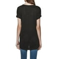 thumbnail image 3 of Rebecca Minkoff Women's Gina Short Sleeve Linen Tee $58 NWT Small Black, 3 of 3