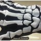 thumbnail image 3 of 1 Par Guantes Grandes Diseño Huesos Calaca Ligeros Poliéster, 3 of 4