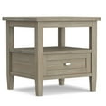 thumbnail image 5 of Simpli Home Warm Shaker Solid Wood 20 inch Wide Transitional End Table in Distressed Grey, 5 of 12