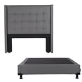 thumbnail image 1 of Box Base Cama Queen Size + Cabecera Titan Gris, 1 of 7