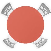 Simple Light Green Vinyl Outdoor Round Fitted Tablecloth with Elastic Edge-Waterproof Modern Solid Color Table Cover Protector for Indoor Outdoor Patio Dinning Picnic Party 45"-52"