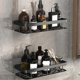 thumbnail image 1 of Bathroom Shelf Triangular Shelf Punch-Free Corner Shelf Suction Cup Tripod 2 Pcs, 1 of 3