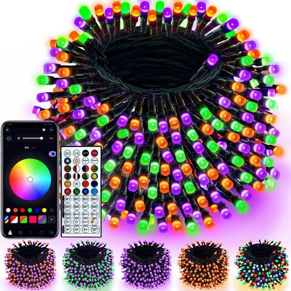 Cadena de luces BHCLIGHT de 240 LED, 29 V, 29 m, RGB, resistente al agua