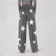 thumbnail image 6 of Zormilly Pajama Pants Women Fleece Elastic High Waisted Wide Leg Lounge Pants with Pockets Warm Plush Fuzzy Pajama Bottoms, S-3XL, 6 of 8