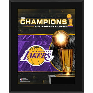 Kyle Kuzma Los Angeles Lakers Unsigned 2020 NBA Finals Champions Holding Finals Trophy Photograph